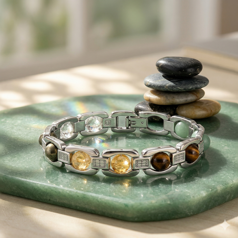 Premium Navratna Bracelet |Natural Gemstone Bracelet for Men & Women