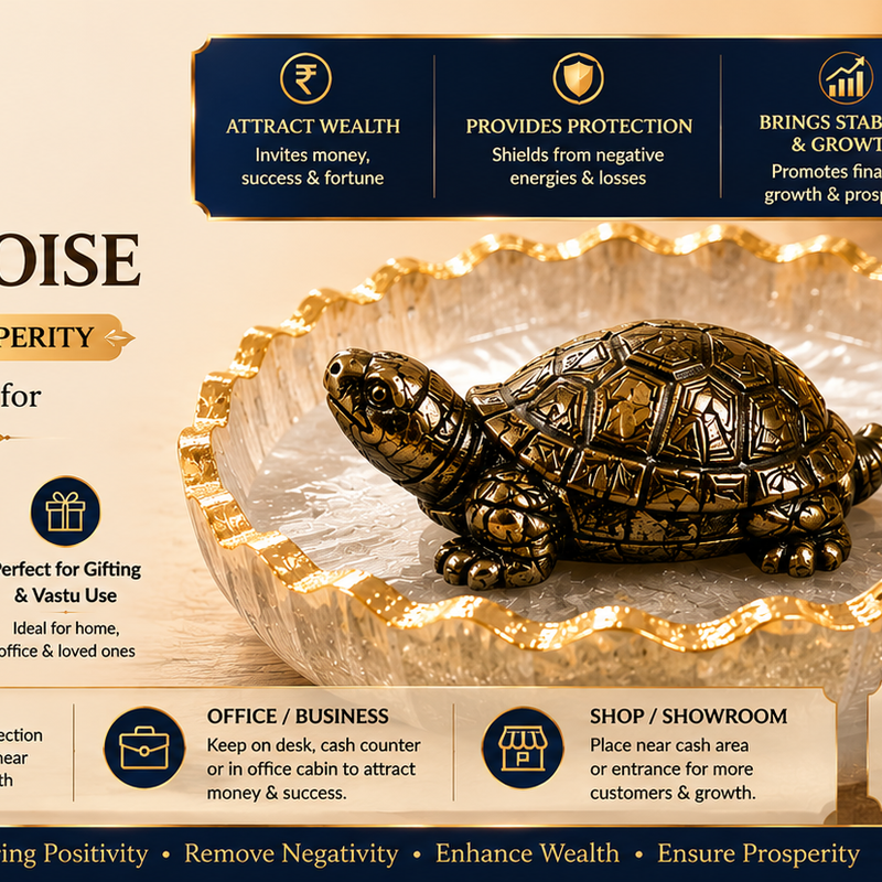 Vastu Tortoise for Wealth & Protection | Feng Shui Turtle for Money, Luck & Positive Energy
