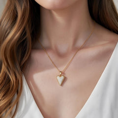 Radiant Heart Crystal Pendant Necklace