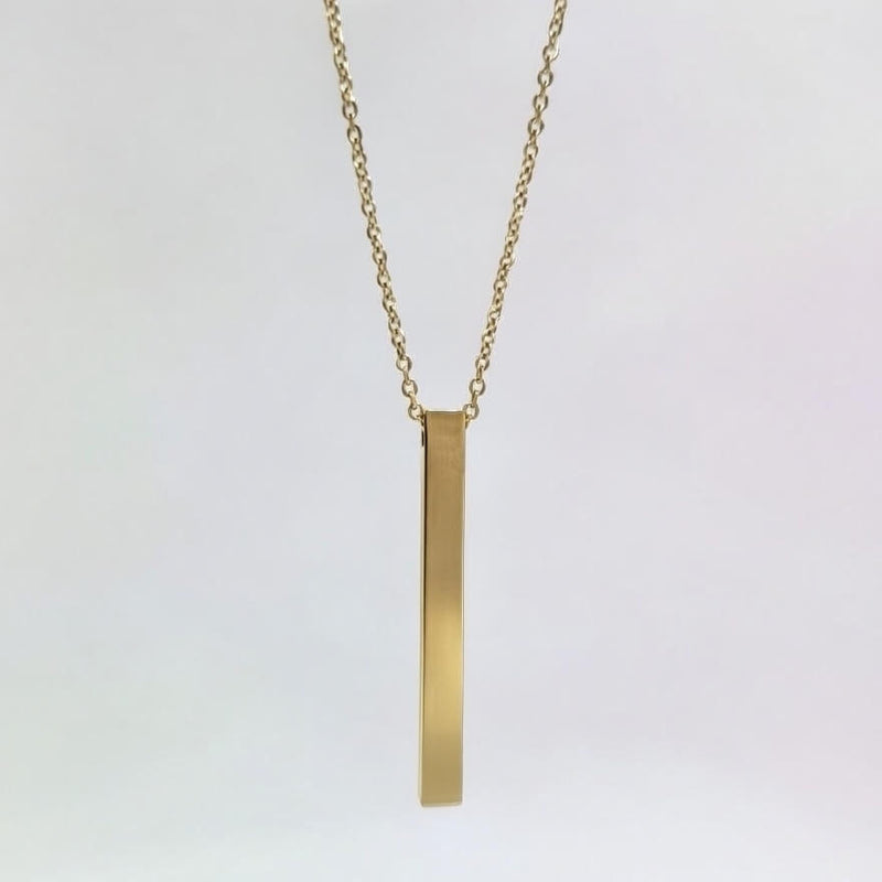 Minimal Bar Pendant Necklace